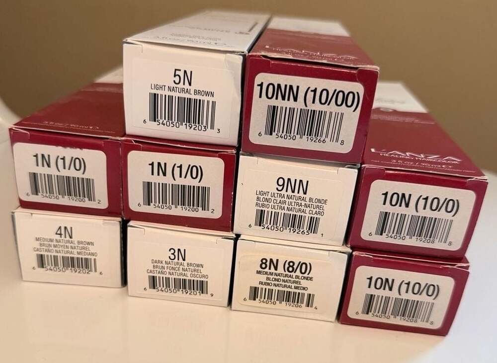 L'ANZA Healing Color Cream Haircolor Lot of 10 Assorted N & NN Shades